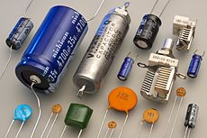 Various types of capacitors